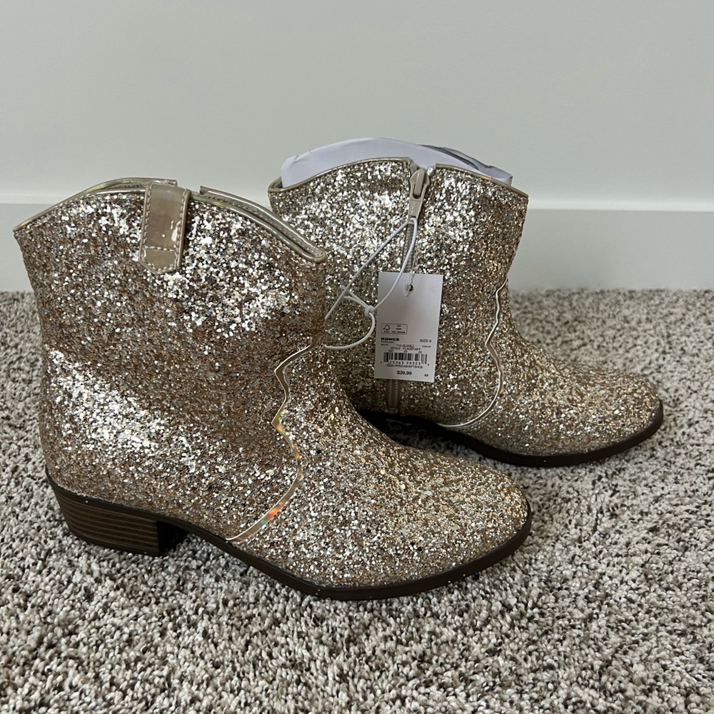 NEW SO GIRL SPARKLY BOOTS SIZE: 6
